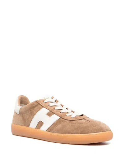 Shop Hogan H647 Sneakers Shoes In Brown