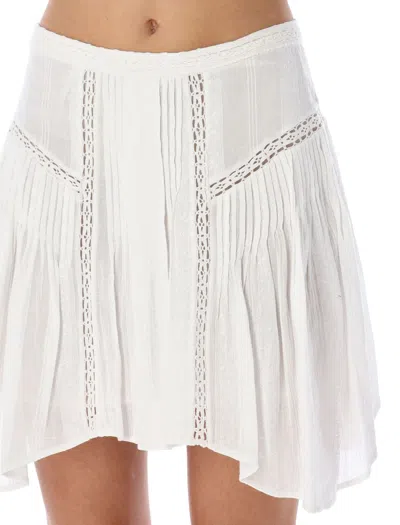 Shop Isabel Marant Étoile "jorena" Asymmetric Skirt In White
