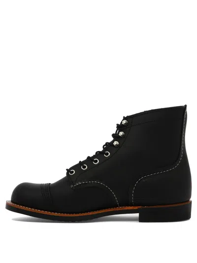 Shop Red Wing Shoes "iron Ranger" Lace-up Boots In Black
