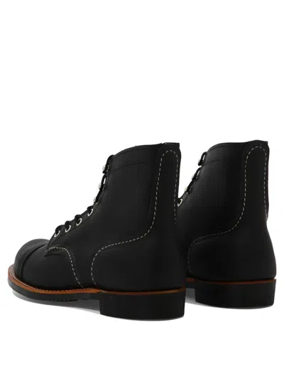 Shop Red Wing Shoes "iron Ranger" Lace-up Boots In Black
