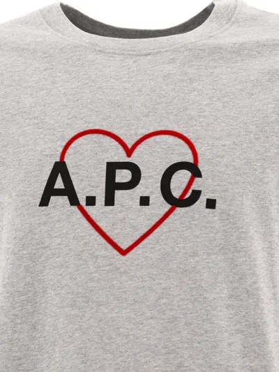 Shop Apc A.p.c. "billy" T-shirt In Grey