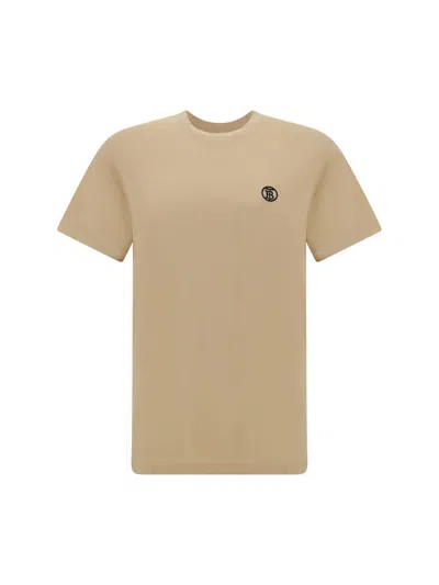 Shop Burberry T-shirts In Soft Fawn