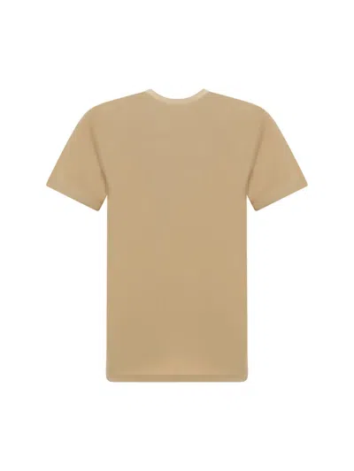 Shop Burberry T-shirts In Soft Fawn
