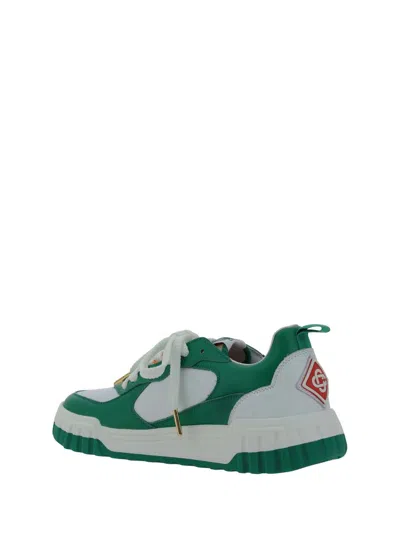 Shop Casablanca Sneakers In Green/white