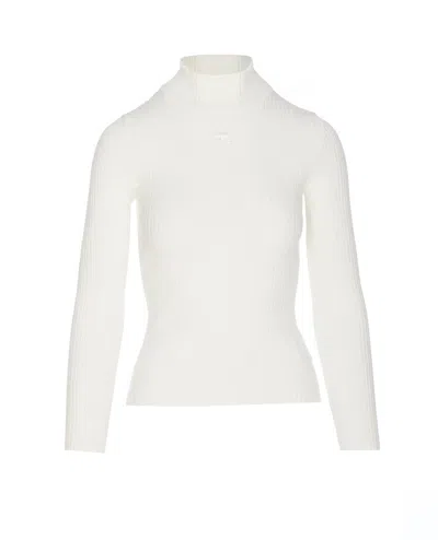 Shop Courrèges Courreges Sweaters In White