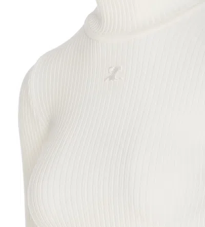 Shop Courrèges Courreges Sweaters In White