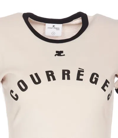 Shop Courrèges Courreges T-shirts And Polos In White
