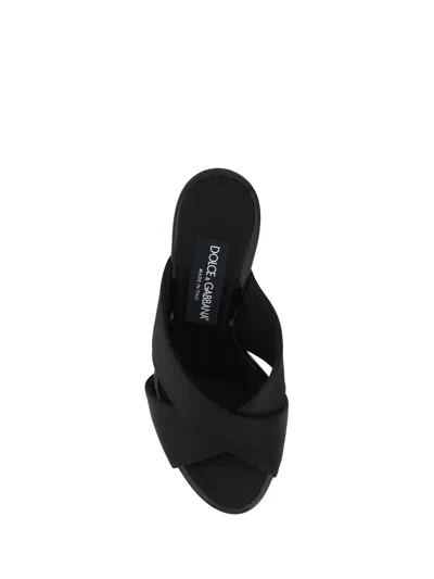 Shop Dolce & Gabbana Sandals In Nero/nero