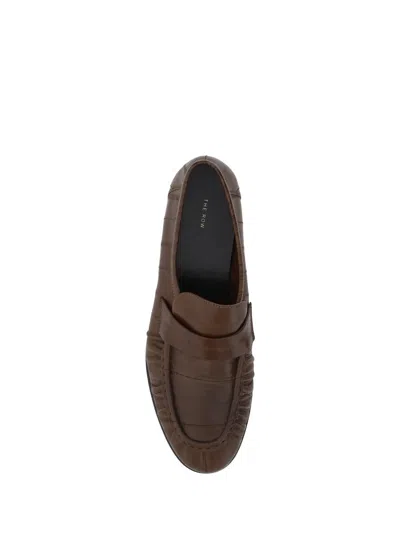 Shop The Row Loafers In Light Brown