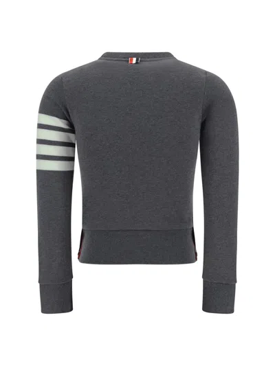 Shop Thom Browne Sweatshirts In Dark Grey