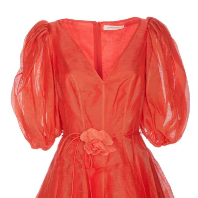 Shop Zimmermann Dresses In Red