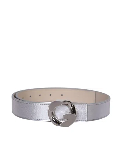 Shop Givenchy G Chain Buckle Belt In Beige