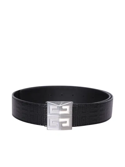 Shop Givenchy All-over 4g Logo Black Belt