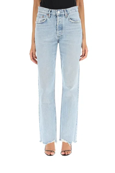 Shop Agolde Lana Vintage Denim Jeans In Multi