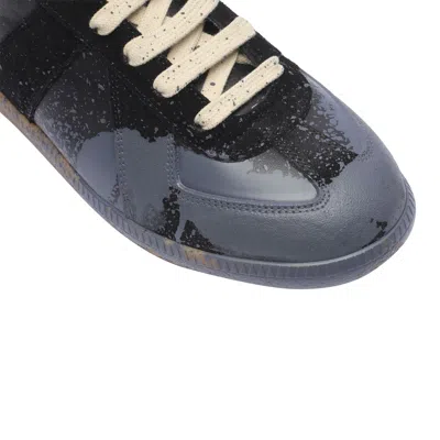 Shop Maison Margiela 'paint Replica' Sneakers In Black