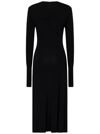 Shop Off-white Twist Dress In Black