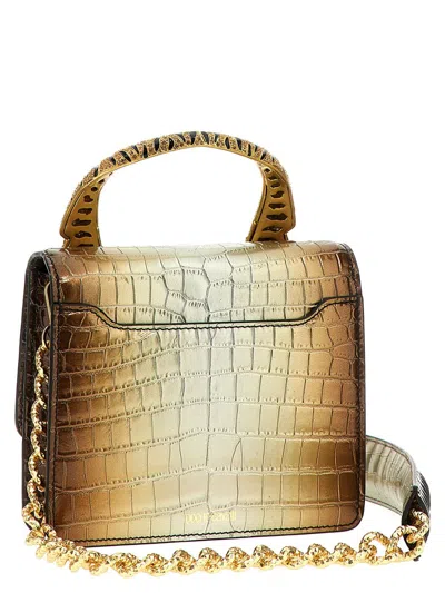 Shop Roberto Cavalli 'roar' Medium Handbag In Beige