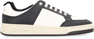 Shop Saint Laurent Sl/61 Leather Low-top Sneakers In Multicolor