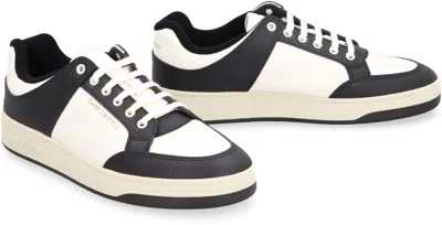 Shop Saint Laurent Sl/61 Leather Low-top Sneakers In Multicolor
