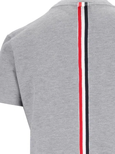 Shop Thom Browne T-shirts And Polos In Grey