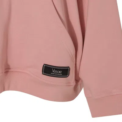 Shop Versace Sweaters In Pink+white