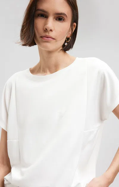 Shop Mavi Short Sleeve Shirt In Antique White