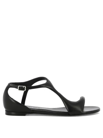 Shop Alexander Mcqueen "suppleness" Sandals In Black