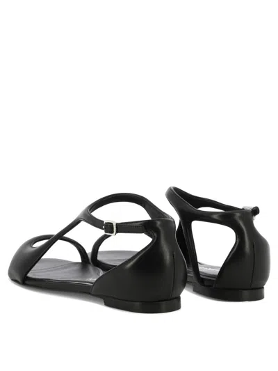 Shop Alexander Mcqueen "suppleness" Sandals In Black
