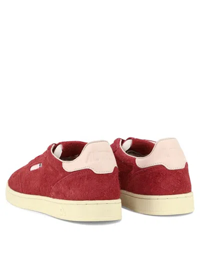 Shop Autry "med Low" Sneakers In Red
