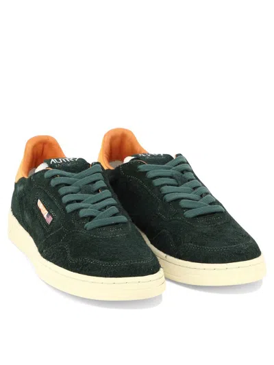 Shop Autry "med Low" Sneakers In Green