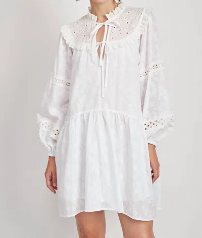 Shop En Saison Delilah Mini Dress In White