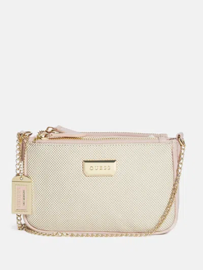 Shop Guess Factory Whitney Crossbody In Gold