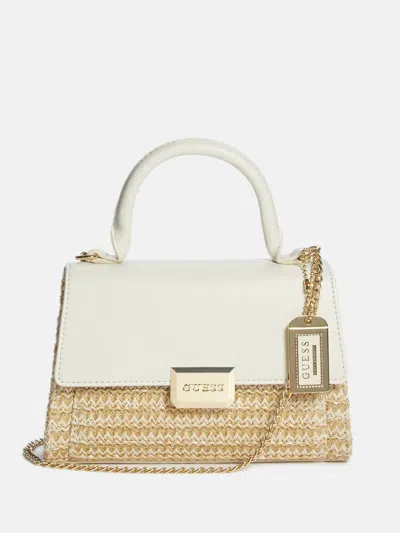 Shop Guess Factory Whitney Mini Crossbody In White