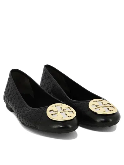 Shop Tory Burch "claire" Quilted Ballet Flats In Black