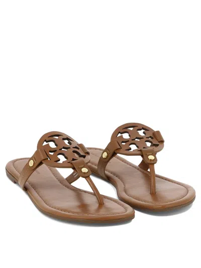 Shop Tory Burch "miller" Sandals In Brown