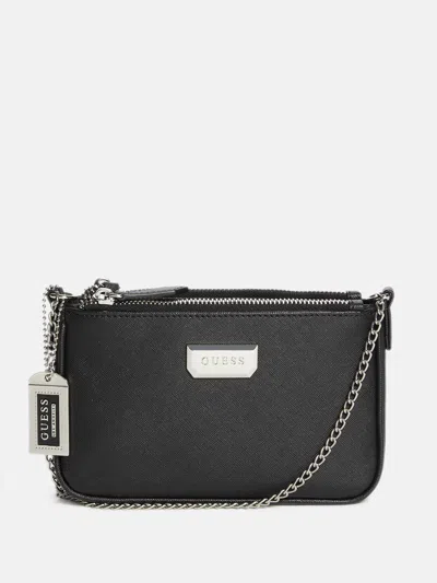 Shop Guess Factory Whitney Crossbody In Black