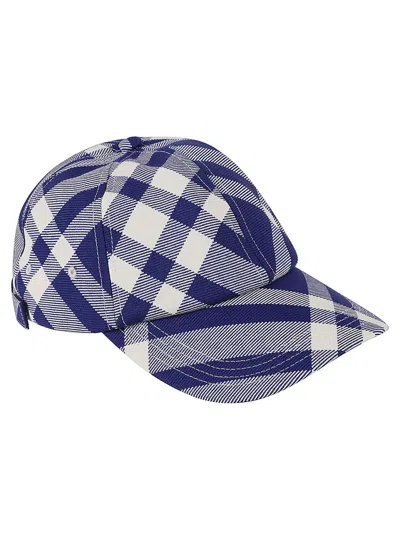 Shop Burberry Knight Cap In White/pale Pink/multicolor