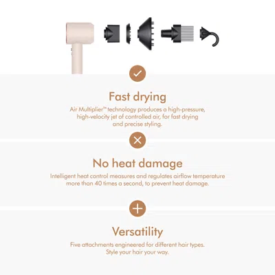 Shop Dyson Ceramic Pink And Rose Gold Supersonic Hair Dryer (limited Edition) In Default Title