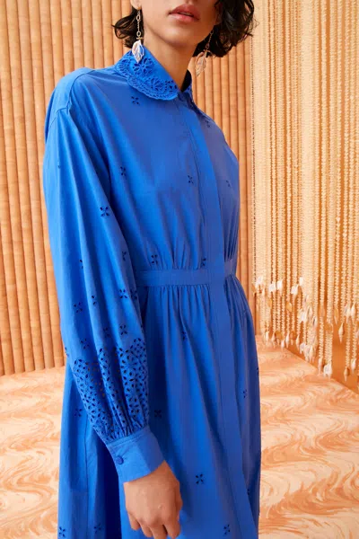 Shop Ulla Johnson Adette Dress In Cobalt