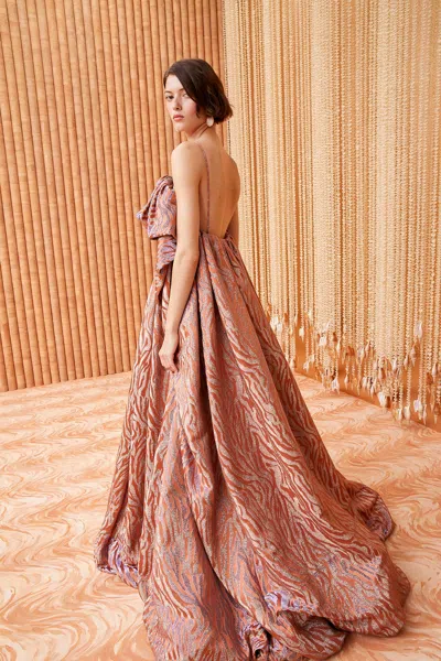Shop Ulla Johnson Amyris Gown In Clay Rose