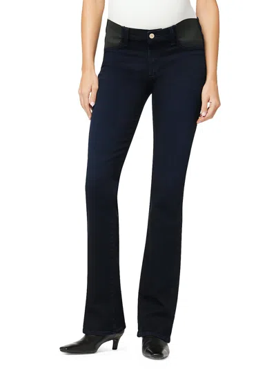 Shop Joe's Womens Mid-rise Maternity Bootcut Jeans In Blue