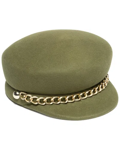 Shop Eugenia Kim Sabrina Wool Hat In Green
