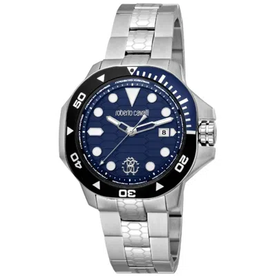 Shop Roberto Cavalli Men's Spiccato Blue Dial Watch