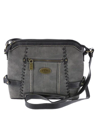 Shop B.o.c. Born Concepts Oakley Womens Faux Leather Shoulder Crossbody Handbag In Grey