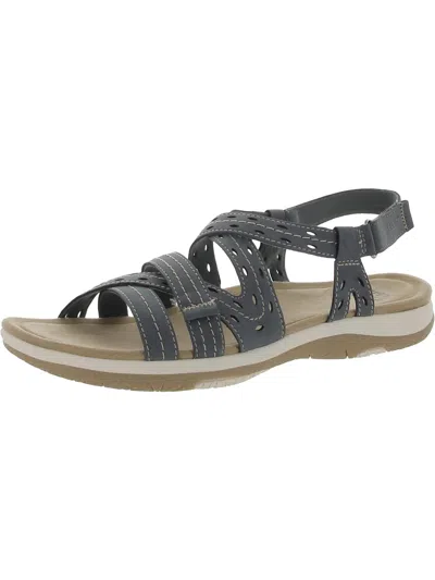 Shop Earth Origins Sass Womens Ankle Strap Open Toe Strappy Sandals In Blue