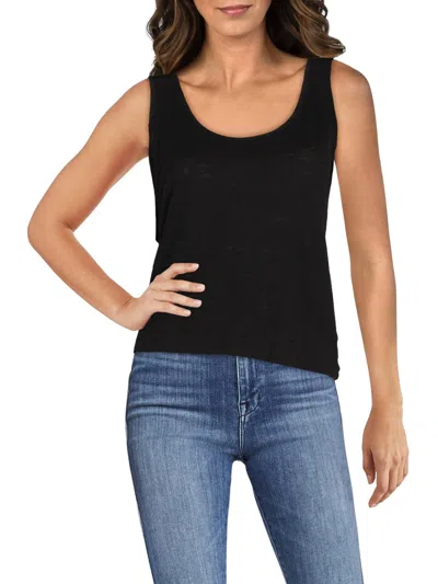 Shop Goldie Womens Bow Burnout Tank Top In Black
