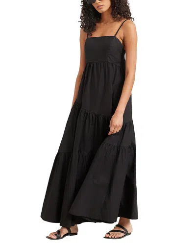 Shop Modern Citizen Lena Tiered Maxi Dress In Black