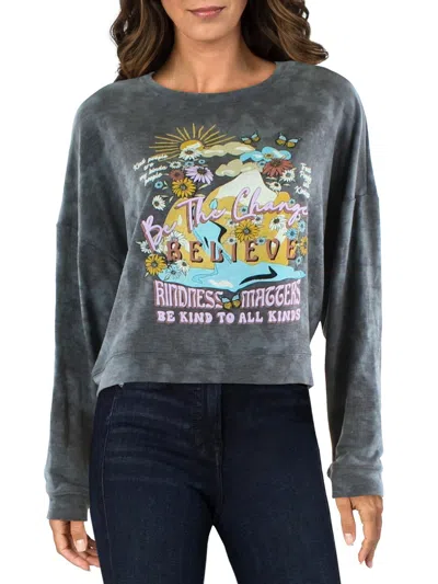 Shop Somewhere West Womens Crop Comfy Sweatshirt In Multi