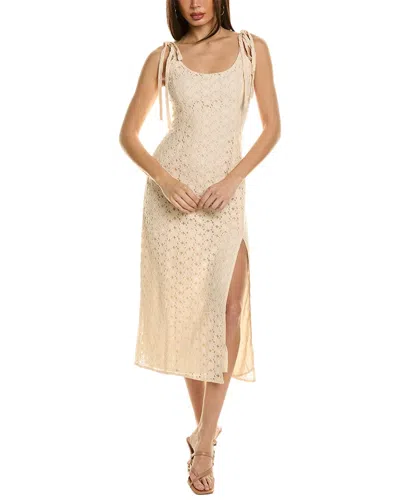 Shop Saltwater Luxe Midi Dress In Beige