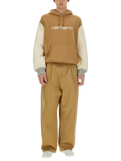 Shop Junya Watanabe Man X Carhartt Sweatshirt In Beige